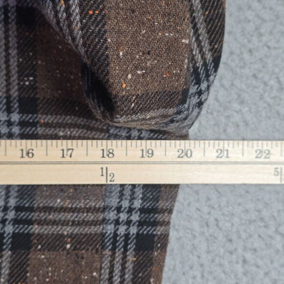 Paul Harris Design Plaid Wool Blend Blazer M Brown Vintage Jacket Fall Preppy - Picture 8 of 12